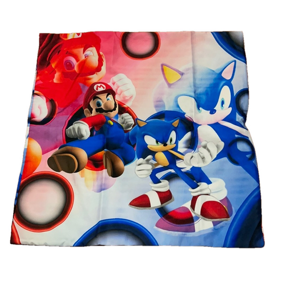 New Mario and Sonic thin pillow cover - Picture 1 of 3